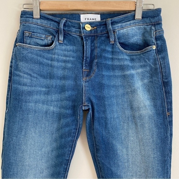 Frame Denim Le Garcon Slim Boyfriend Jeans In Riley Sz 25 - Picture 4 of 11